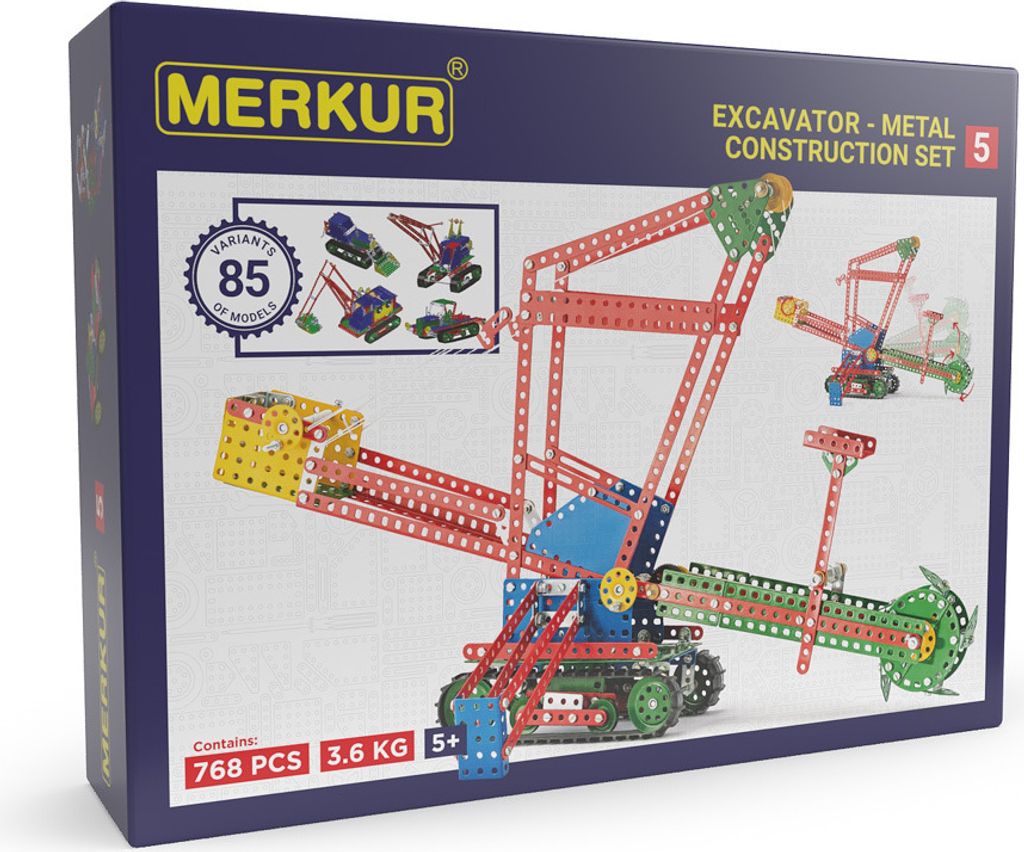 MERKUR 5 80 modeli 767szt w pudełku 36x27x8cm Zdjęcie produktu 