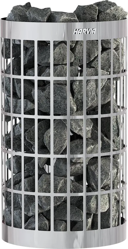 Cache-conduit thermique Harvia Cilindro WL300PC en acier chromé