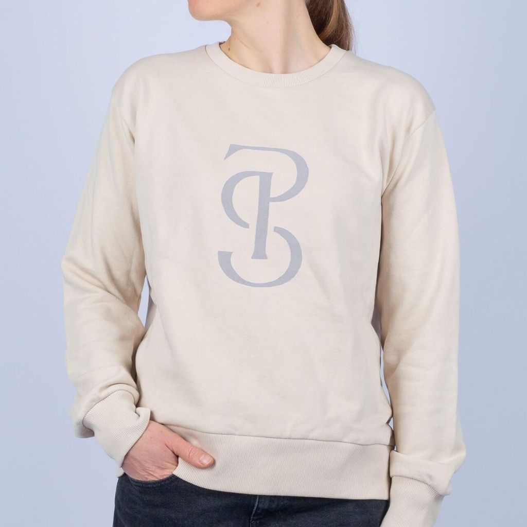 PS of Sweden Pullover Damen Fallon Sweatshirt Holiday 2024 Laced Beige M
