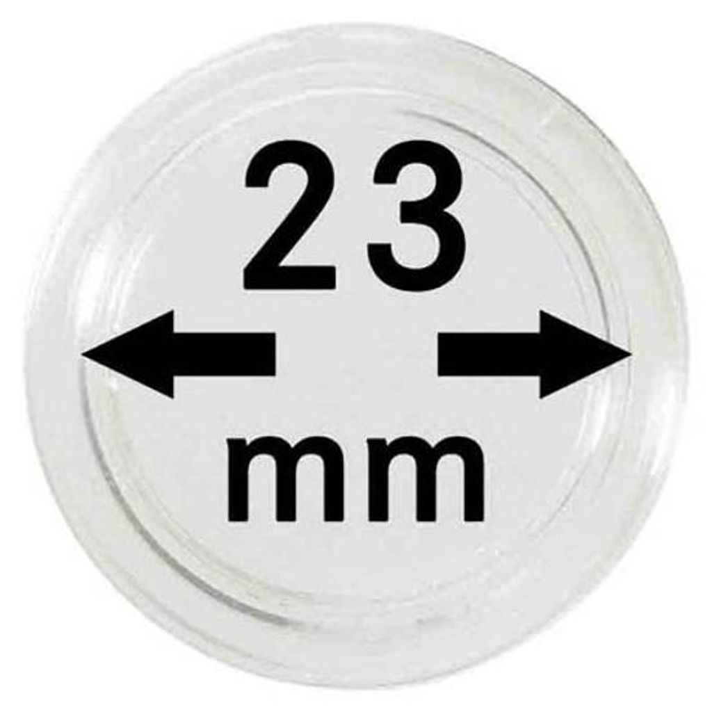 Lindner 2251023 Münzkapseln 23 mm-100er Pack Produktbild 
