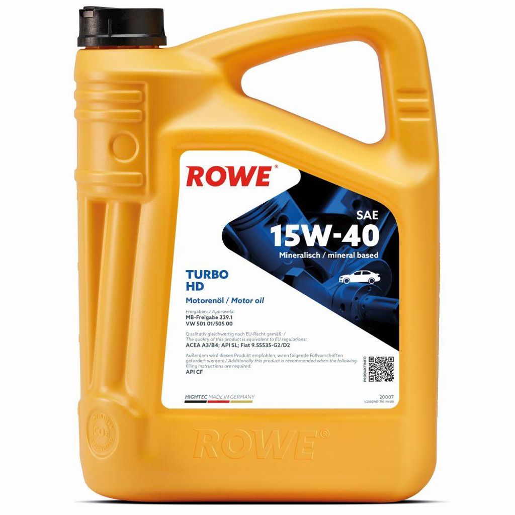 Rowe Hightec Turbo HD SAE 15W-40 Motoröl, 5l
