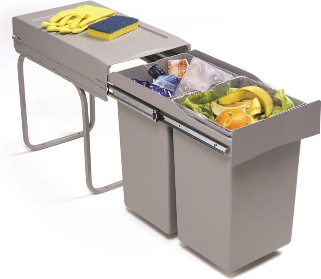 Kosz na śmieci Victory 72223060 Double Man Deluxe 28 litrów Zdjęcie produktu 