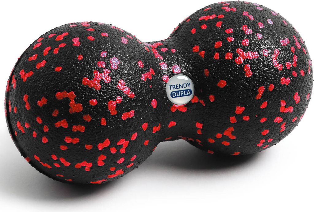 Faszienduoball Trendy Dupla, Farbe:Schwarz/Rot