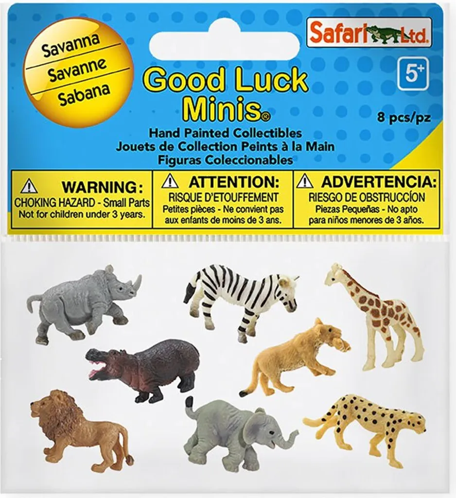 Animaux de la savane GL Savanne junior miniatures 2,5 cm - 8 unités