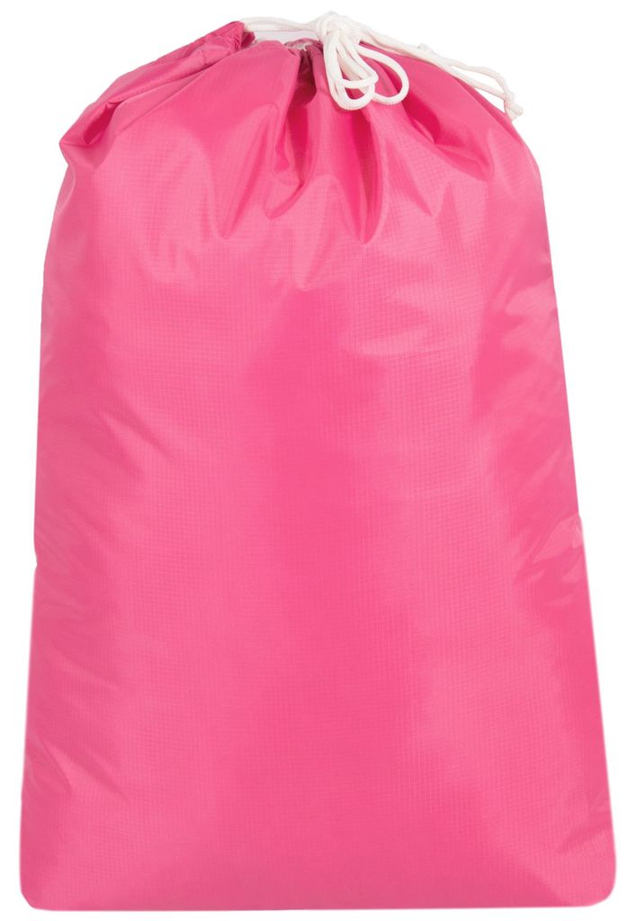 Wäschesack mit Kordelzug, 100 % Polyester, 52x75 cm, pink Produktbild  KI-generiertes Bild