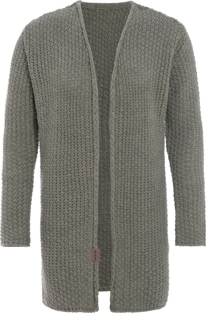 Knit Factory Carry Strickjacke - Urban Green - 36/38