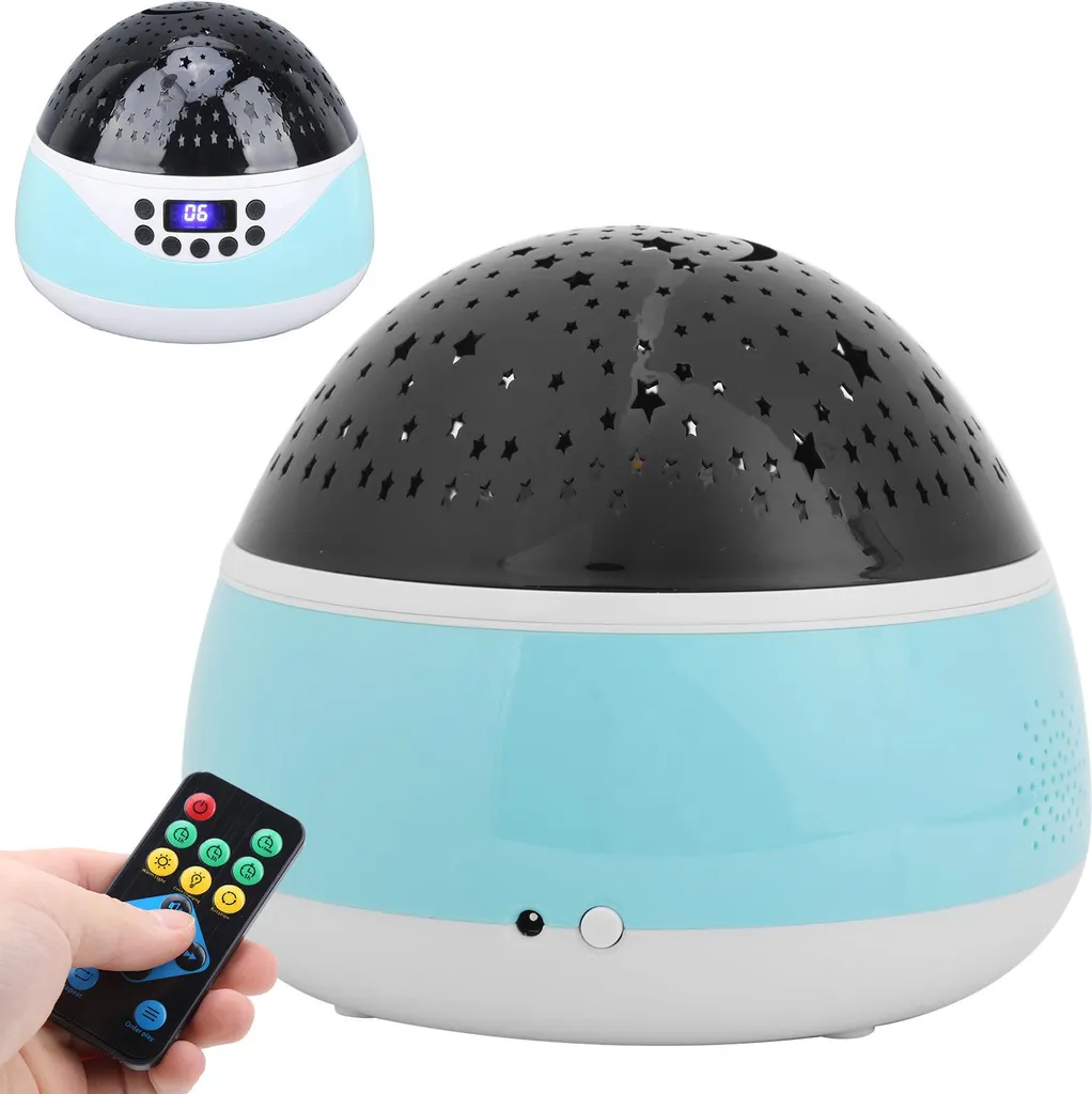 Luce Notturna KidBlue LED: Proiettore Musicale con Display Digitale