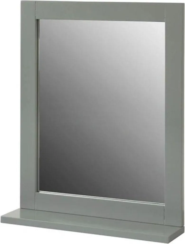 Miroir bois marron 40 x 50 cm avec cadre robuste - Finition artisanale