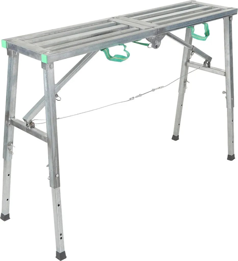 Marchepied pliable professionnel réglable de 60 à 90 cm en aluminium