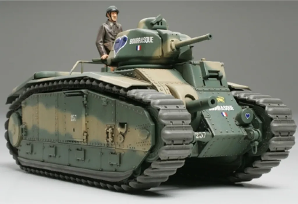 Maquette de Char B1 bis 1:35 - Idéal pour Diorama Bataille de France 1940