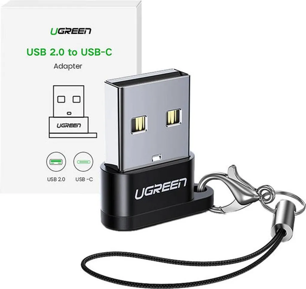 Ugreen Usb Adapter Us280 Usb-C a Usb-A 2.0 (nero) - 3