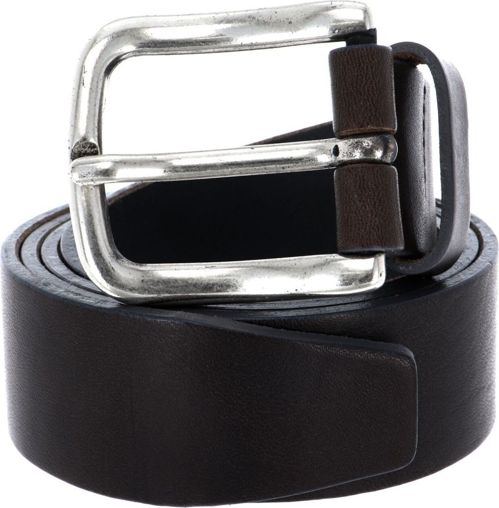 Vanzetti Leder Gürtel 35mm Full Leather Belt W75 Grey grau