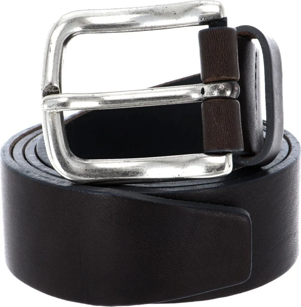 Vanzetti Pelle cintura 35mm Full Leather Belt W75 Grey grigio