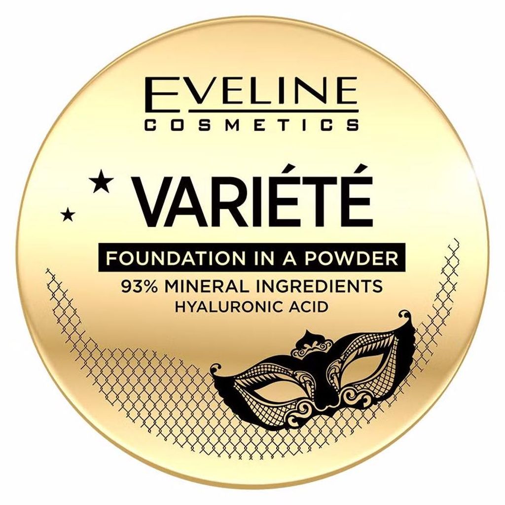 Eveline Cosmetics Variete – langanhaltender, glänzender Puder, Farbton 01 – 36er Karton