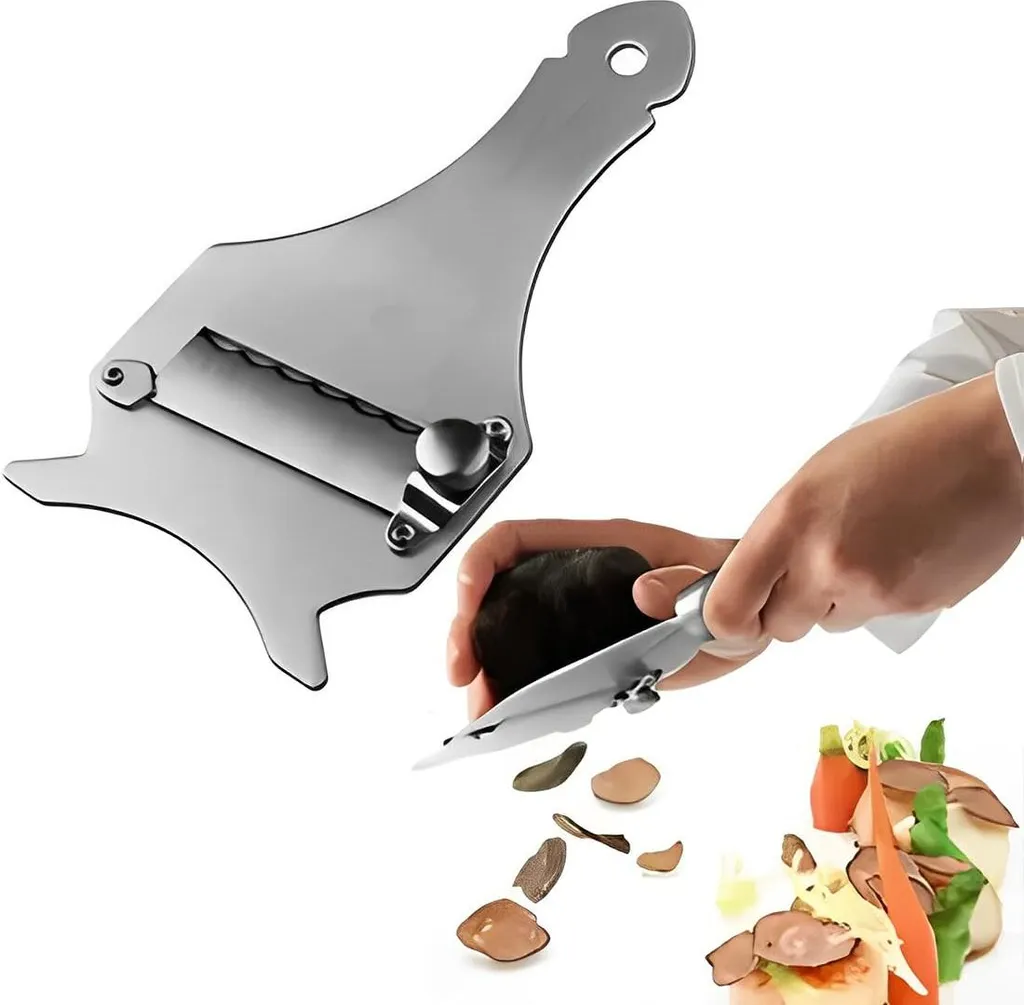 Mandoline à truffes réglable en inox pro pour cuisine gastronomique