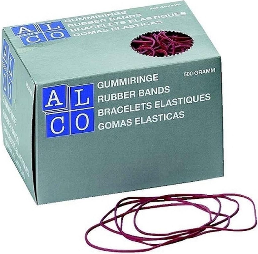 Gummiringe 500g 100mm rot Packung mit 20 Stück
