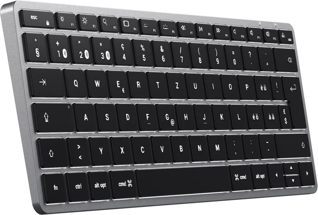 Clavier Rétroéclairé Satechi Slim X1 Bluetooth Compact en Aluminium Noir - 2