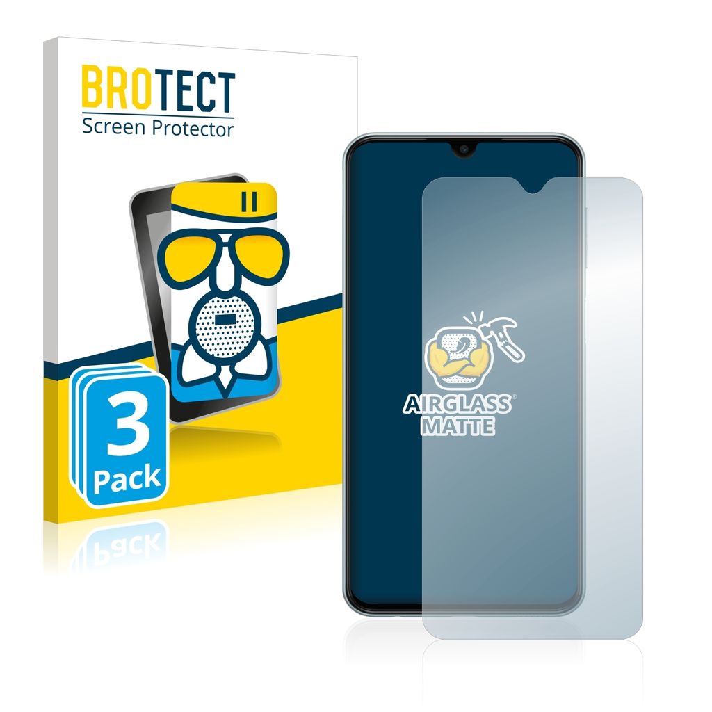 3x BROTECT Entspiegelungs Schutzglas für Samsung Galaxy M23 Schutzfolie Panzer Folie Glas Display Schutz matt