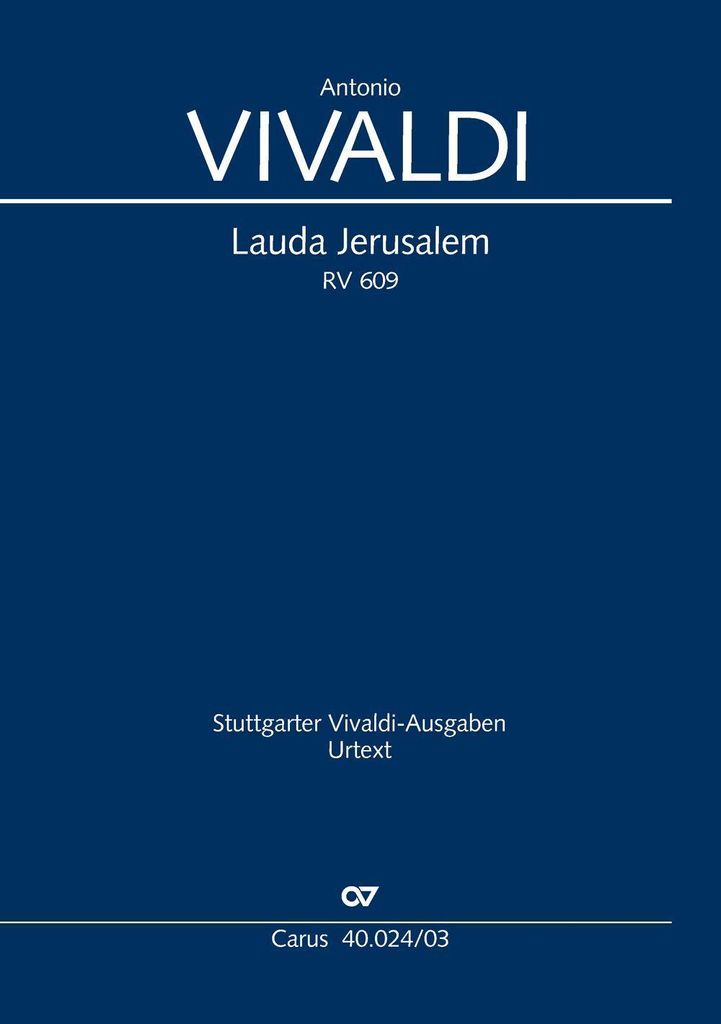 Lauda Jerusalem (Klavierauszug)
