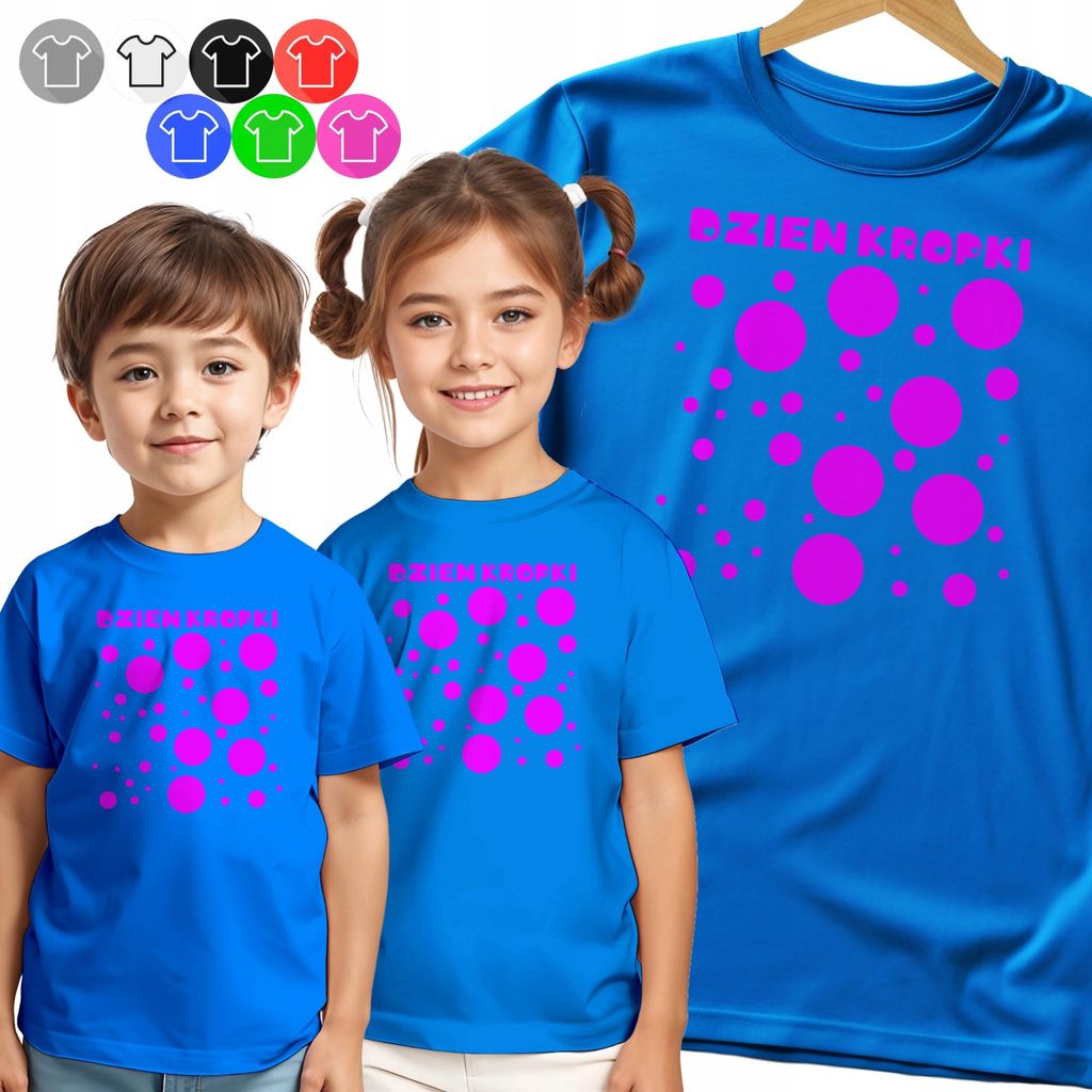 Kinder-T-Shirt - Für Den Tag Punkte Rosa Schule Tage - 86 Xxxs