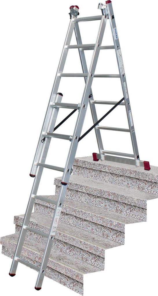 KRAUSE Corda VielzweckLeiter mit Treppenfunktion 3 x 6 Immagine del prodotto 