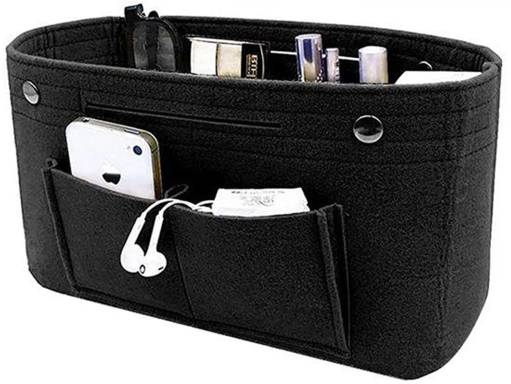 Organiseur Vilttas noir 25x10x15 cm pour sac à main et cabas chic