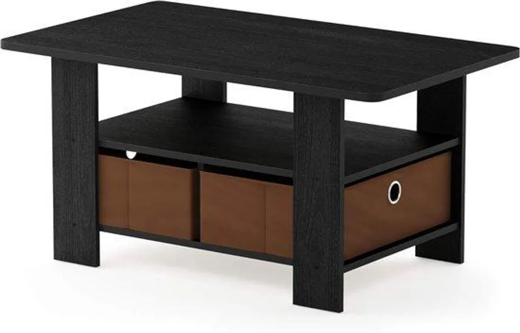 Coiffeuse avec tiroir marron moyen de style vintage bois - Modèle C1