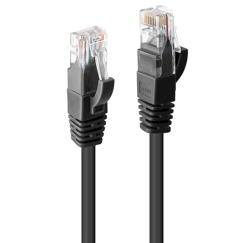 Lindy 48085 Cavo LAN Cat6 30m Nero - Ping Bassissimo e Zero Packet Loss