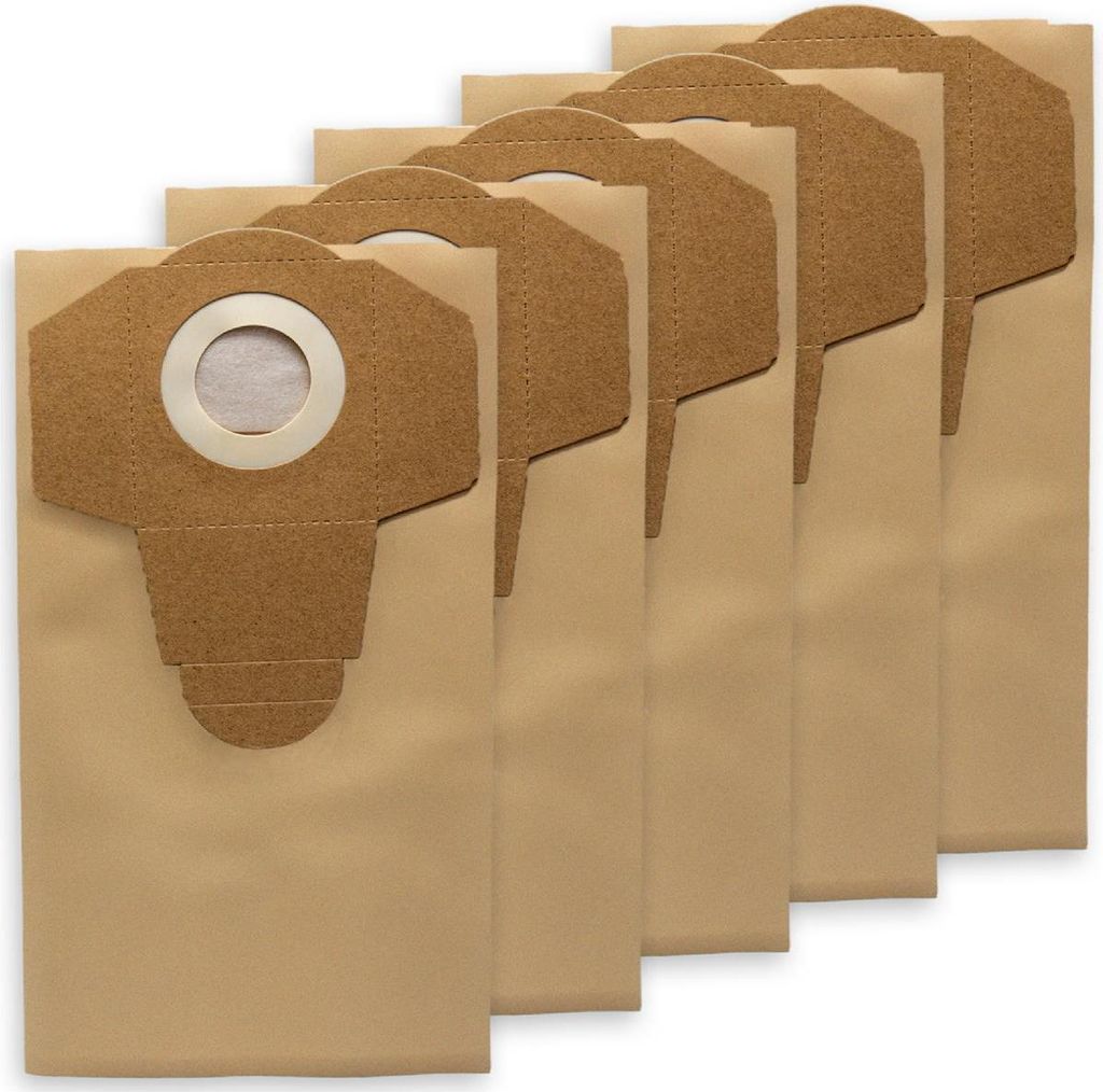 A stack of brown paper vacuum cleaner bags.