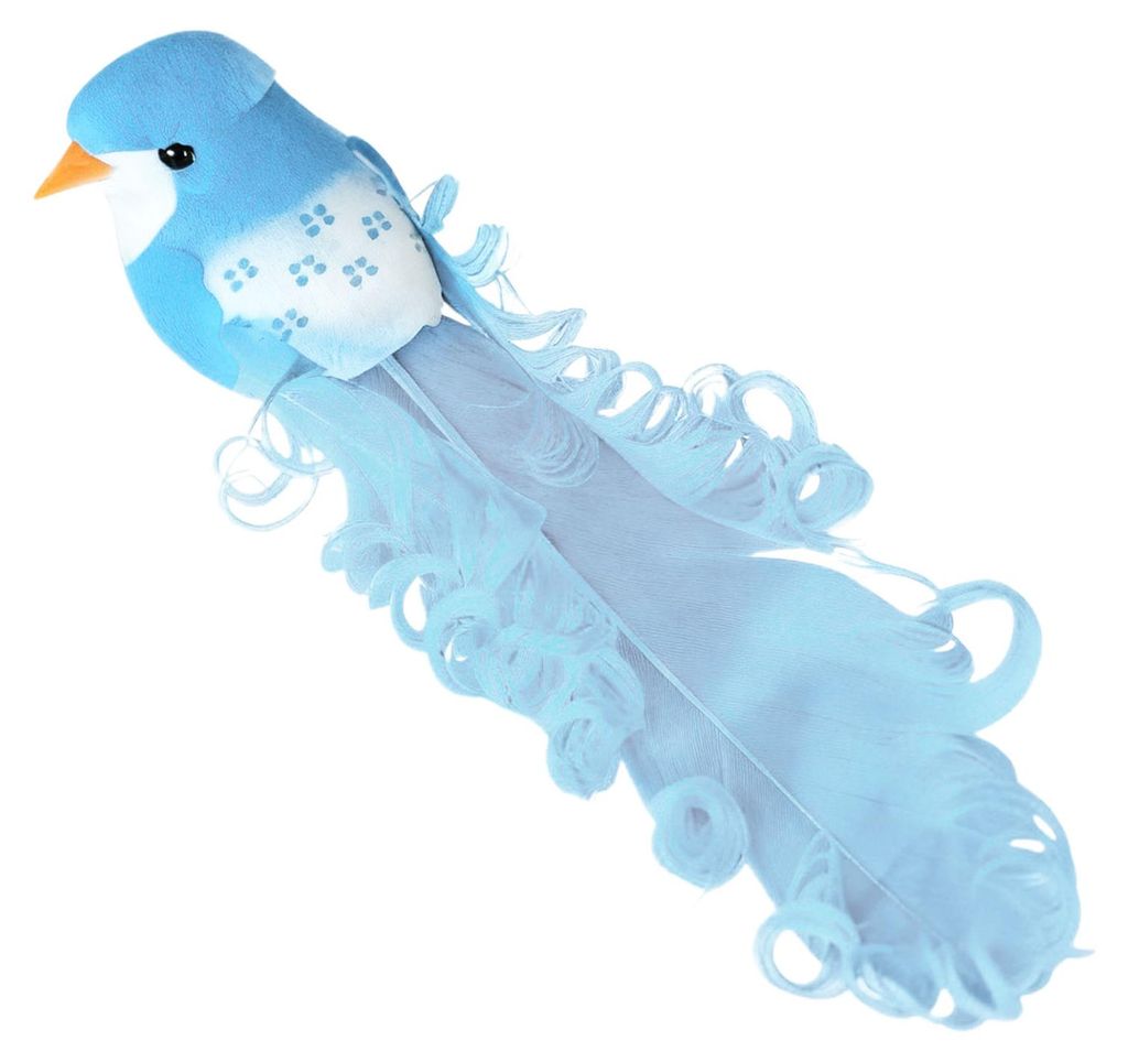 Künstliche Vögel aus Schaumstoff mit realistischem 3D-Federschwanz, ideal als Weihnachtsbaumschmuck für Kränze, Bastelarbeiten, Partys und als ...