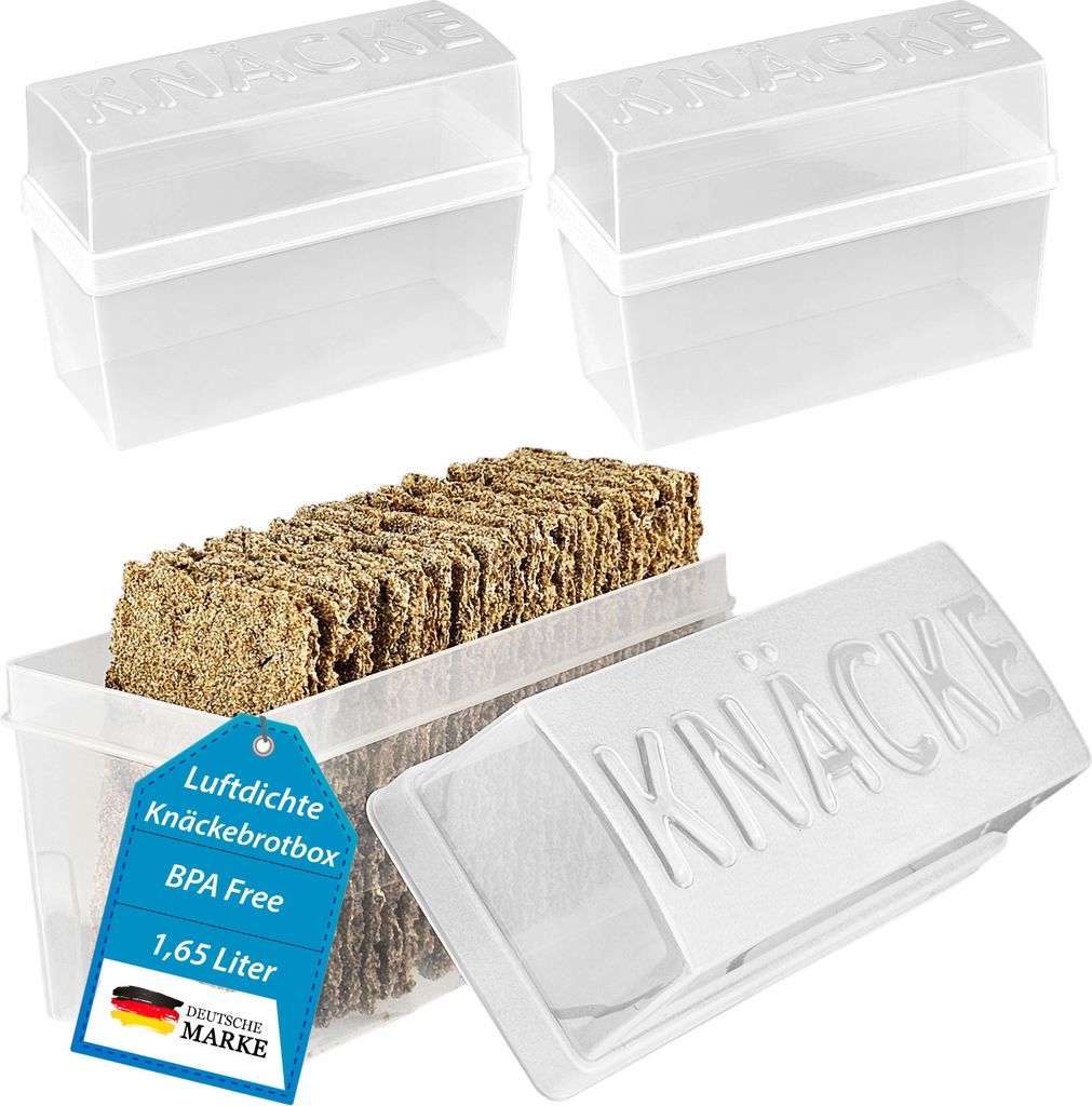 Knäckebrot Dosen 2er Set Knäckebrotdose Knäckebrotbox Produktbild 1