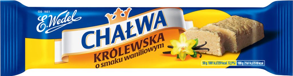 E. Wedel Chałwa Królewska O Smaku Waniliowym 100 G Zdjęcie produktu 1