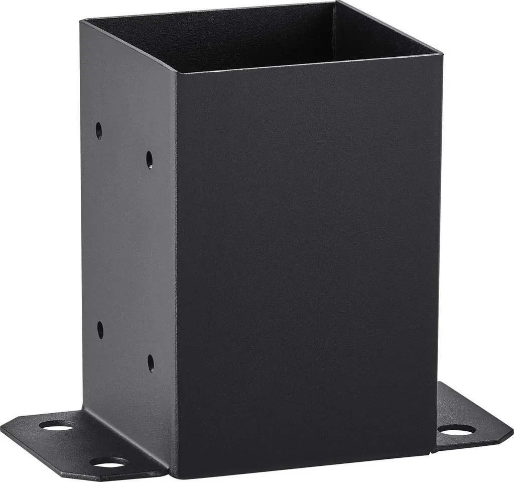 Supporti per Pali 4x4 Pollici (10 pz) - Basi in Acciaio per Gazebo e Patio - 11