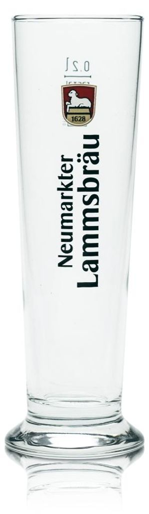 6x Neumarkter Lammsbräu Bier Glas 0,2l Stange Brauerei Produktbild 
