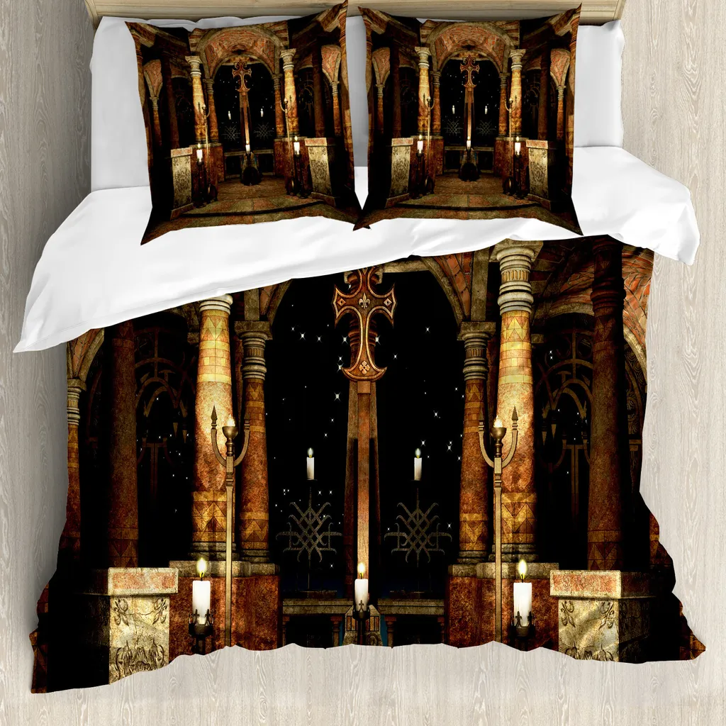Copripiumino Gotico ABAKUHAUS 155x220: Colonne di Halle e Comfort Premium