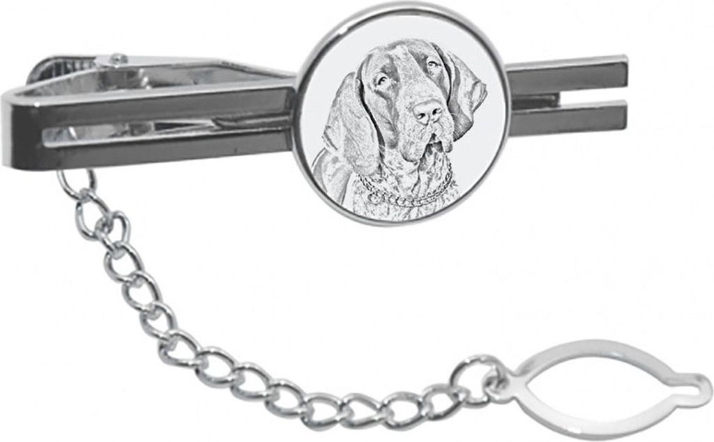 Italienischer Vorstehhund, Bracco Italiano - Krawattenklammer mit Hund, personalisierter Krawattenclip, einzigartiges Geschenk für Männer von der...
