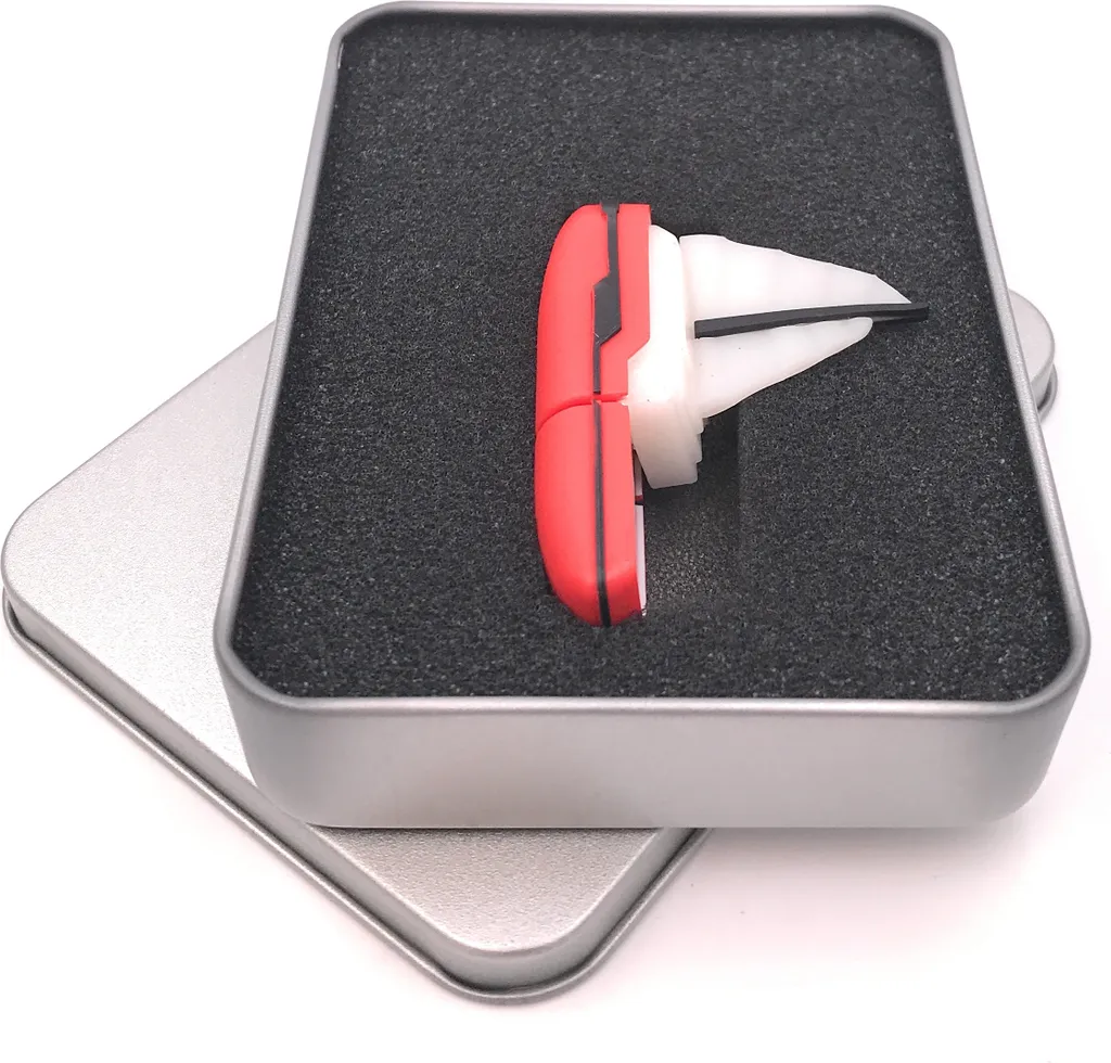 Onwomania nave barca a vela in rosso Chiavetta USB in confezione regalo in alluminio 16 GB USB 3.0