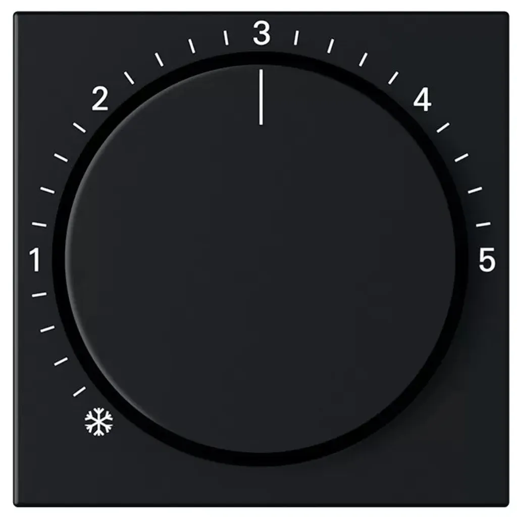 GIRA 2706005 Couvercle RTR 230V Système 55 Noir Mat pour Thermostat
