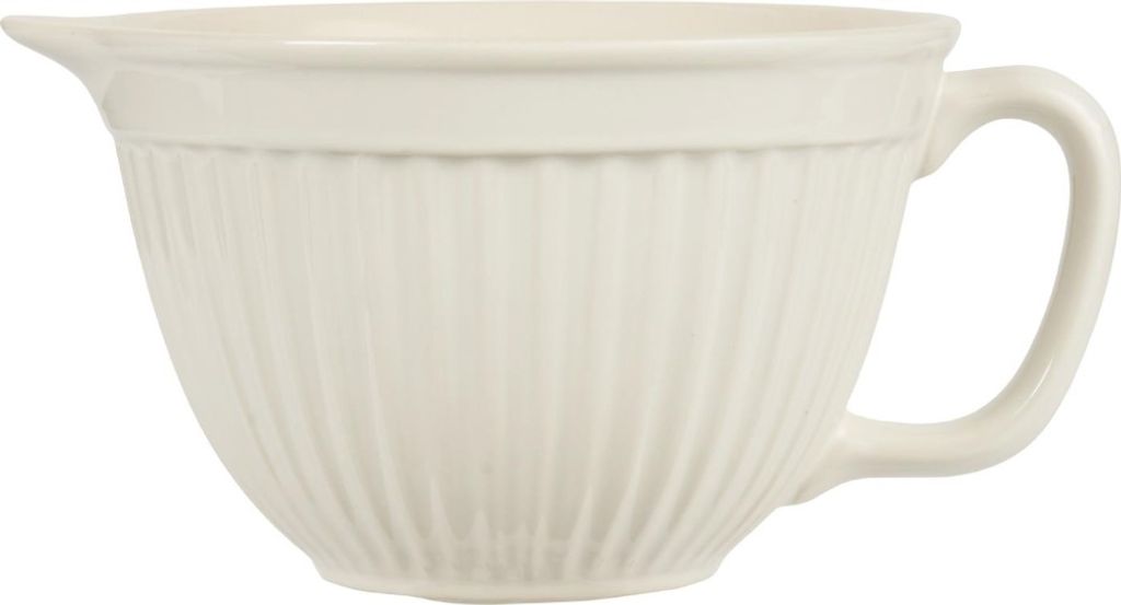 IB Laursen MYNTE Rührschüssel Creme Weiß Keramik Geschirr BUTTER CREAM 1700 ml