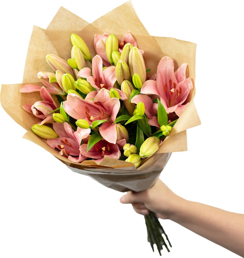 Blumenstrauß 'Lily Grace' - Größe L - Stiellänge ca. 50-60 cm - Strauß frischer Blumen