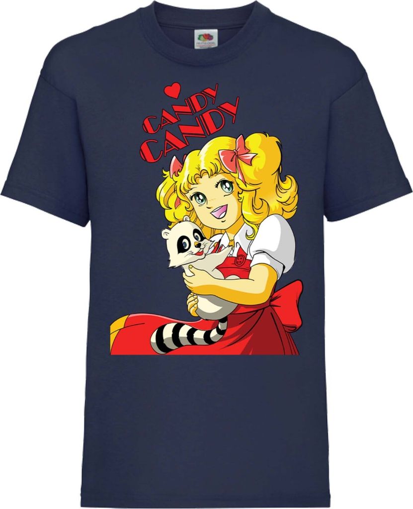Kinder T-Shirt Candy Candy Candy Candy, 9-11 Jahr - 140 / Dunkelblau