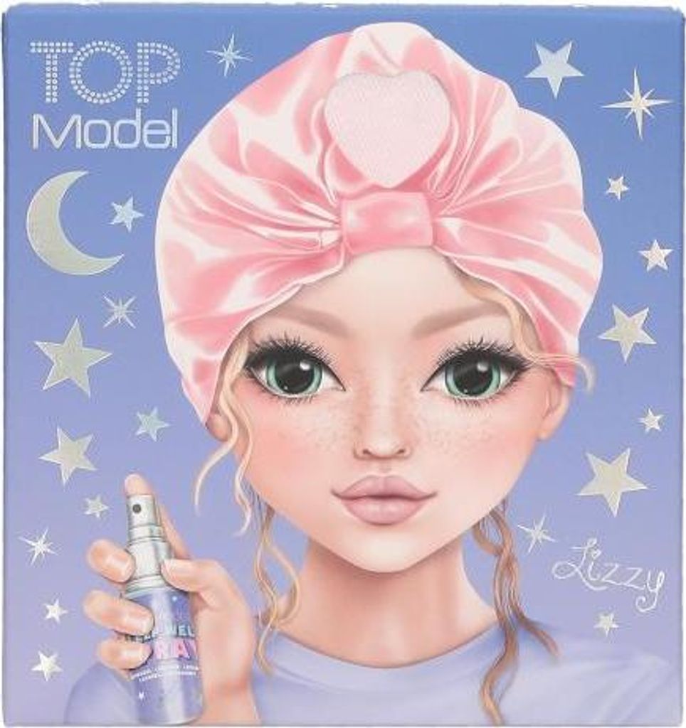 Depesche TOPModel - Schlaf gut Set Beauty and Me, mit rosa Haarturban in Seidenoptik und Lavendelspray mit beruhigendem Duft