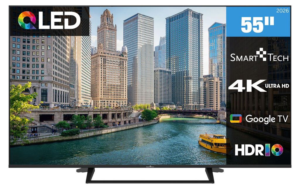 Smart Tech 55QG06K QLED Fernseher 55 Zoll Google TV - HDR Produktbild 