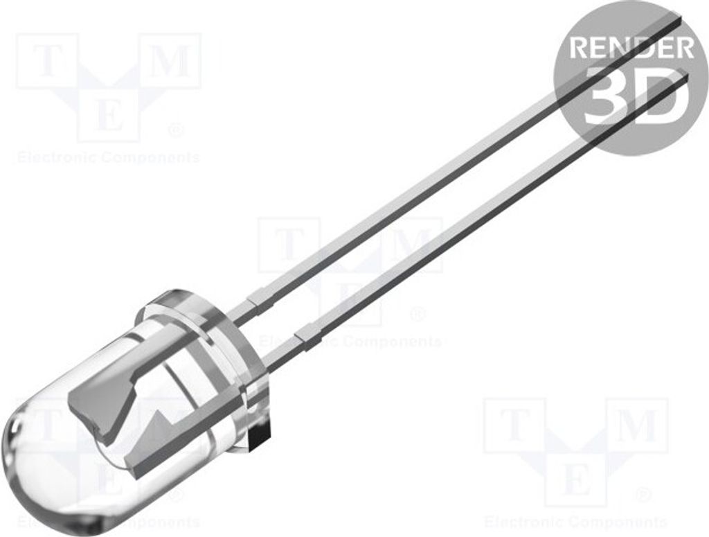 1x LED 30° 7000÷8400mcd 5mm grün 3÷5V 20mA Ausführung: blinkend OSG5DR5A31A-3.0HZ