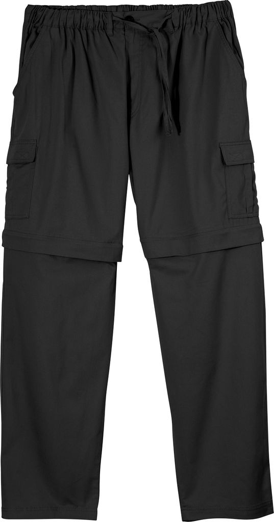 Abraxas XXL Zipp-off-Cargohose schwarz Gummibund