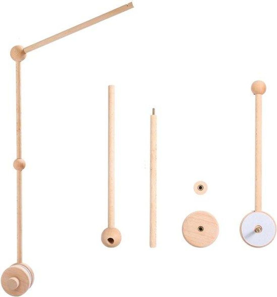 Holzmobiles Babyhalter - Verstellbare Halter für Babyreisebett, Wickeltisch und Babybett Halter