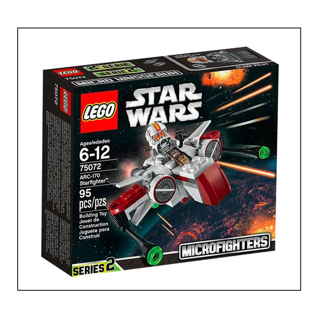 LEGO Star Wars 75072 ARC-170 Starfighter Idéal pour Cadeau ou Vitrine