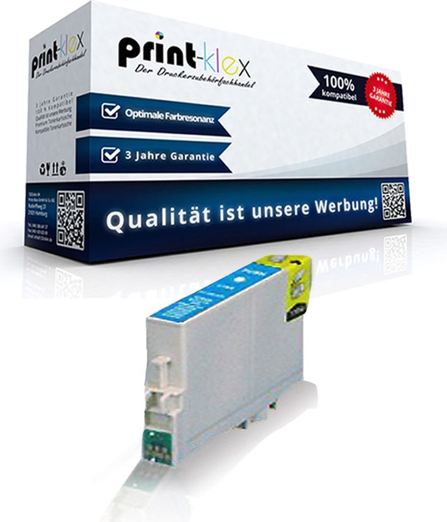 Kompatible Reinigungspatrone für Epson StylusD68 StylusD68PE StylusD88 StylusD88PE StylusD88Plus T 0612 T0612 Cyan Blau - Office Light Serie