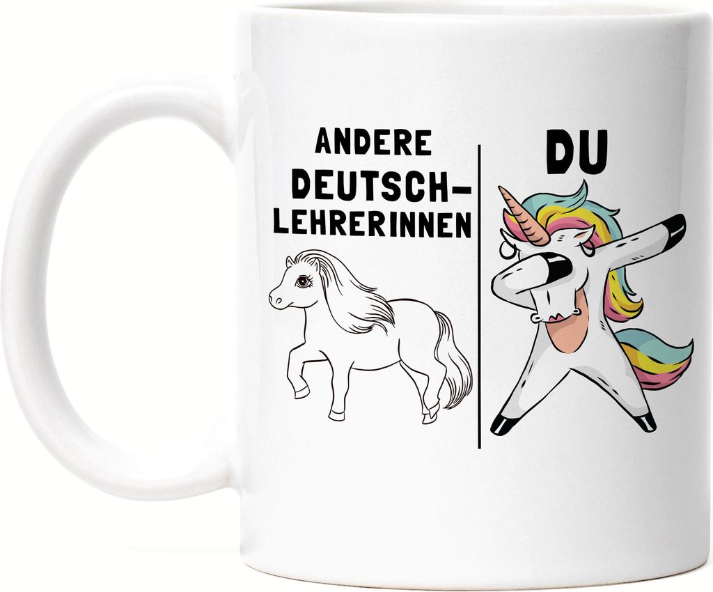 Andere Deutschlehrerinnen Du Tasse Pferd Einhorn Humor Lustig Unicorn Geschenk Apotheke