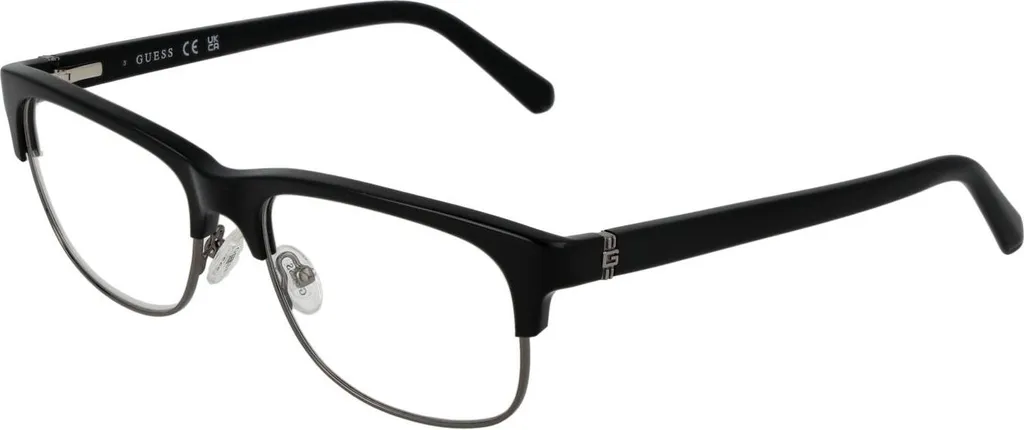 Lunettes de vue Guess GU50081 001 55 monture rectangulaire noire homme